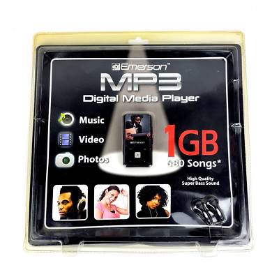 Emerson MP3 Music Player 1GB USB Connection Digital Media Player Music Video 2a