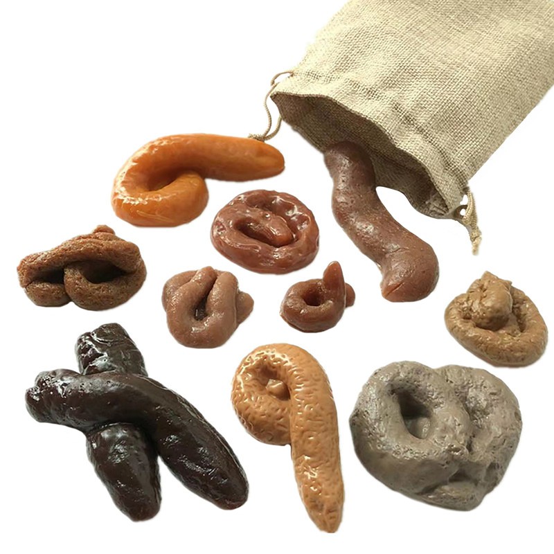 10PCS Fake Poop Gag Joke Prank Crap Dog Poo Realistic Gift Funny Party Toy Trick