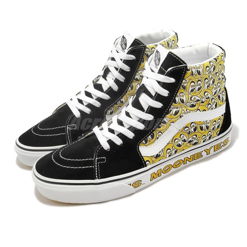 

Vans Sk8-Hi Mooneyes Черная желтая мужская повседневная обувь унисекс для образа жизни VN0A5JMJY23, Черный, Sk8-hi