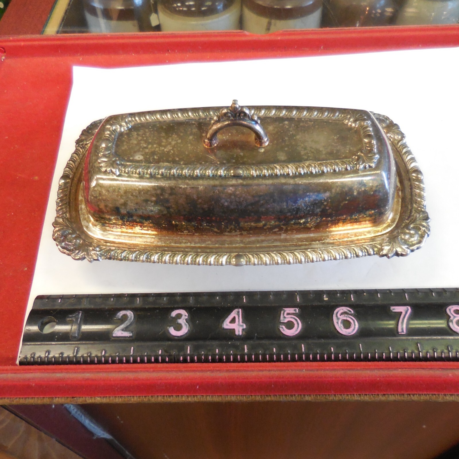 Vintage Pilgrim Silver Co. Silver Plated Butter Dish w/Lid