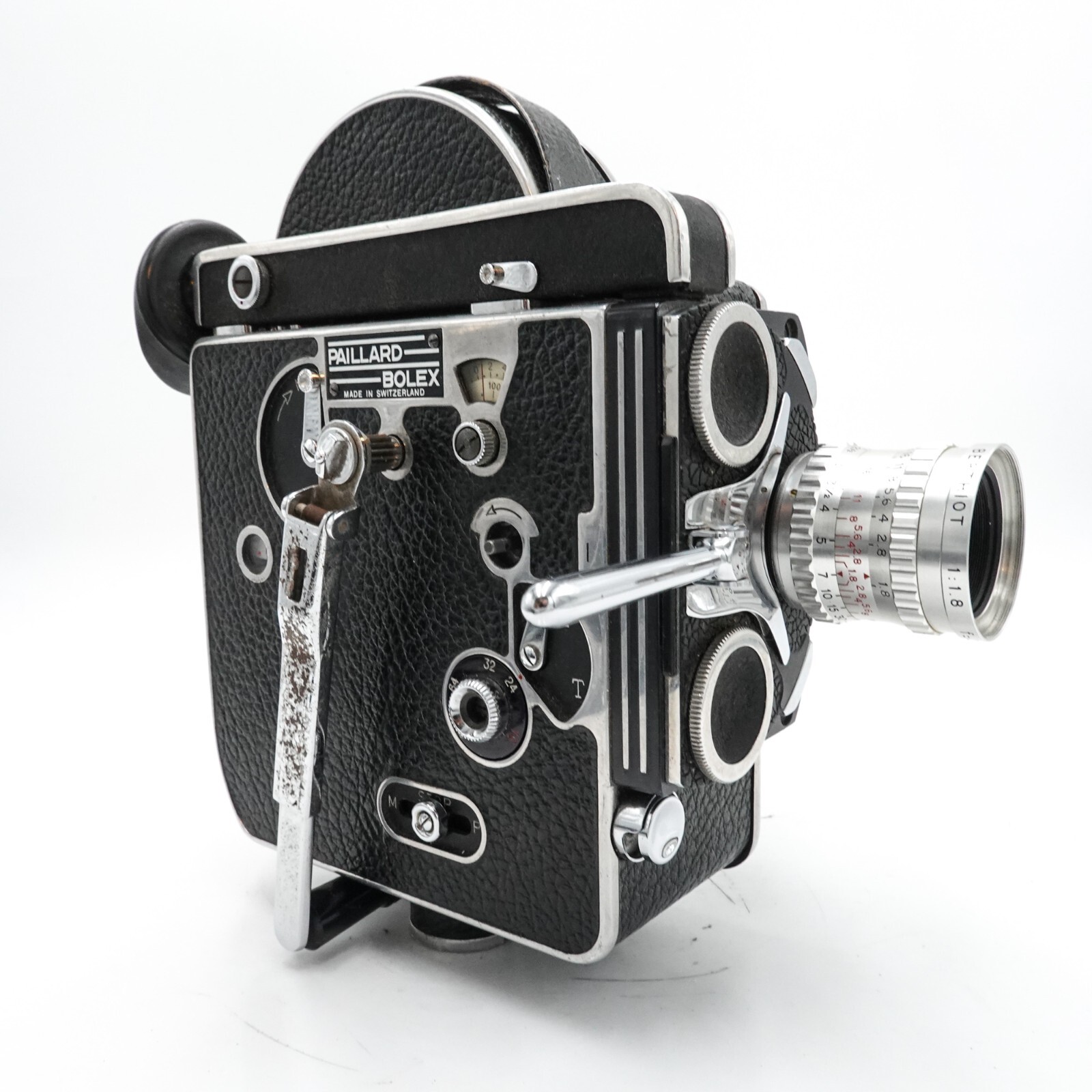 Paillard Bolex H16 Reflex 16mm Cine Film Camera & 25mm f/1.8 Lens