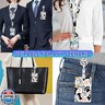 ID Badge Holder with Breakaway Lanyard, Retractable Badge Reel,Lanyards for Id Badges，Work Name Tag Breakaway Lanyard ID Card Protector Case for Teacher Nurse Work Office(Paw and Bone)