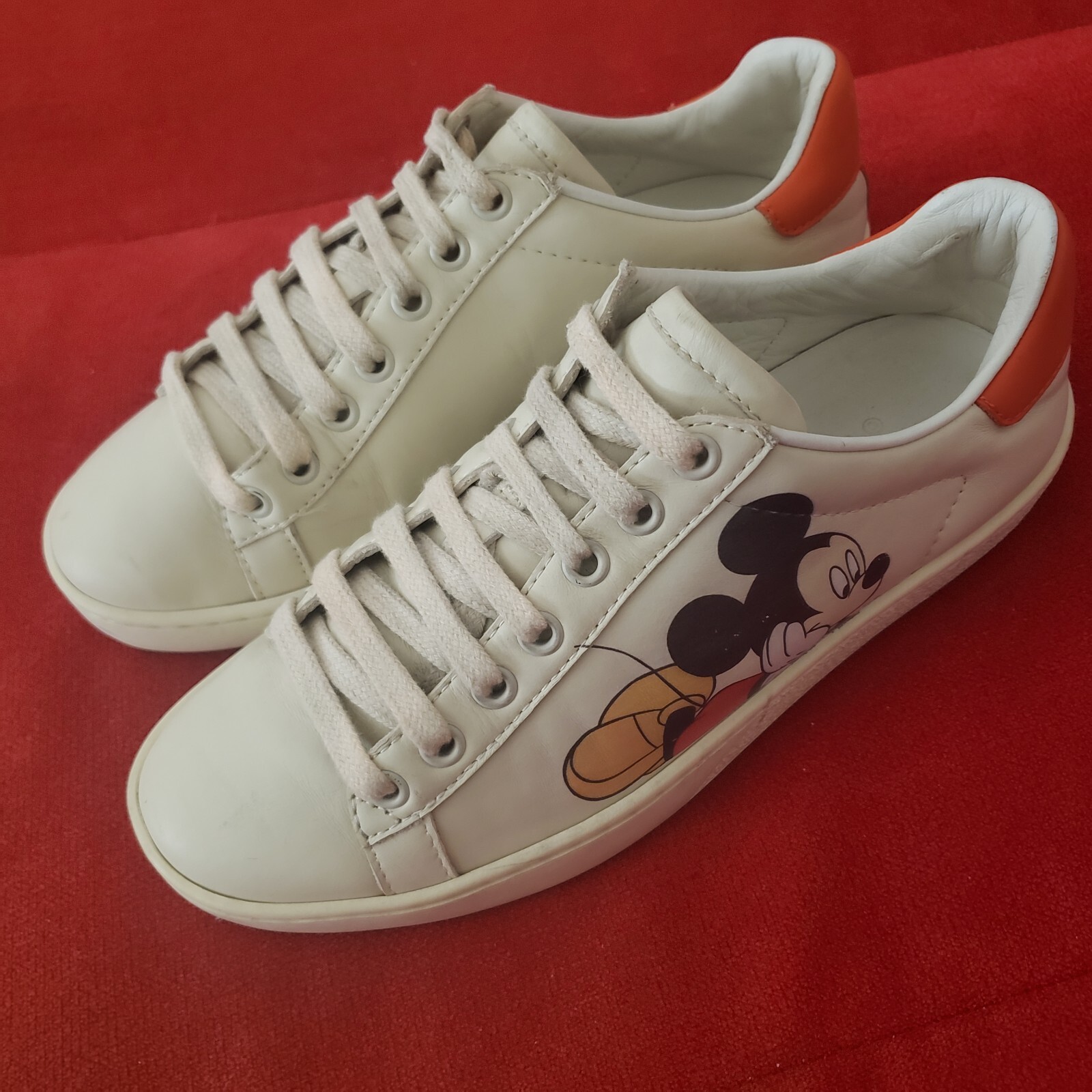 Gucci X Disney Women's Ace Mickey Mouse Low Top Sneakers