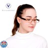 VisionGlobal 1 Pair Reading Glasses with Spring Hinge, Blue Light Blocking Glasses for Women/Men (Tortoise,+1.25 Magnification)