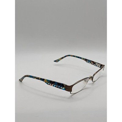 Liz Claiborne L353 Eyeglasses Frame Only Brown Blue Tortoise Women Full Rim