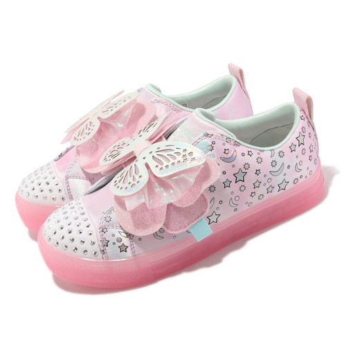

Детские повседневные детские повседневные детские кроссовки Skechers S Lights-Shuffle Brights-Butterfly Magic Pink 314270-LLPMT, Розовый, S Lights-shuffle Brights-butterfly Magic