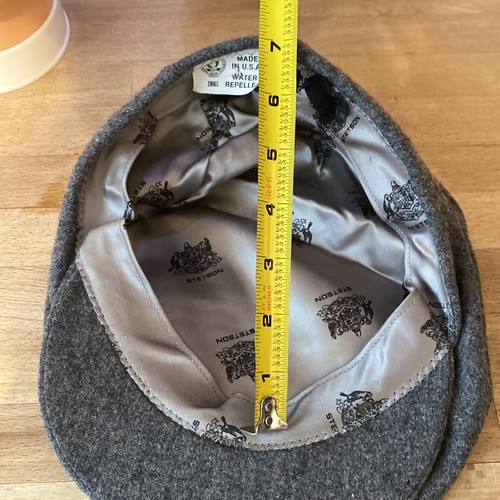 Stetson American Classics Pageboy Hat Fedora Golf Cap size small gray