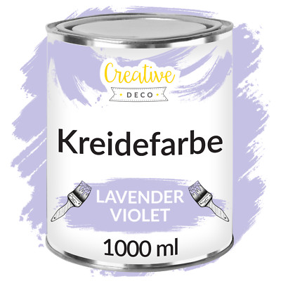 Creative Deco Kreidefarbe | 1 L  | 20 Farben | Matt Möbellack Vintage | 1000 ml
