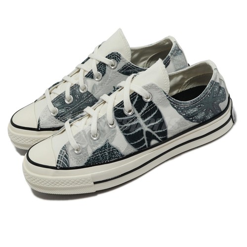 

Converse Chuck 70 Low Tropical Leaf Бежево-серый Мужская повседневная обувь унисекс A00483C, Бежевый, Chuck 70 Low