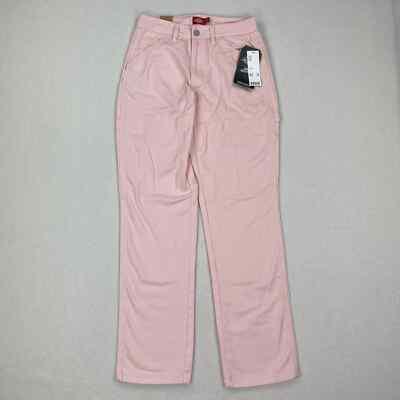 CLANE×Dickies (XS) Dickies Carpenter Pants Sz 1/25 Pink High Rise Straight Leg