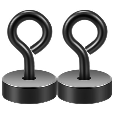 Magnetic Hooks,30lb Heavy Duty Earth Magnets with Hook for Refrigerator, Extr...