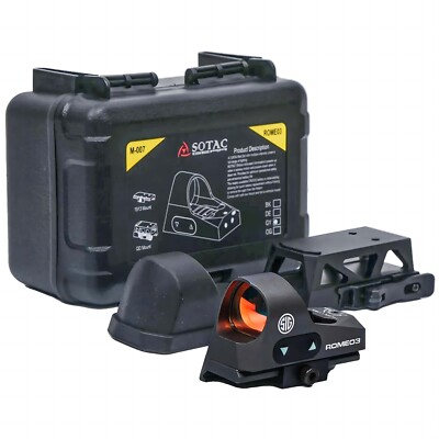 1x25mm Reflex Sight 3 MOA Red Dot Sight SOR31002 SigSauer Romeo3 by SOTAC Gear