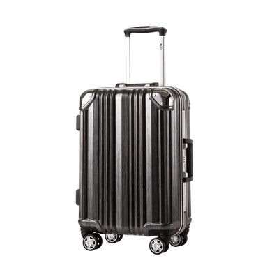 Aluminium Frame Suitcase Tsa Lock 100%pc 20x24x28 Black, M
