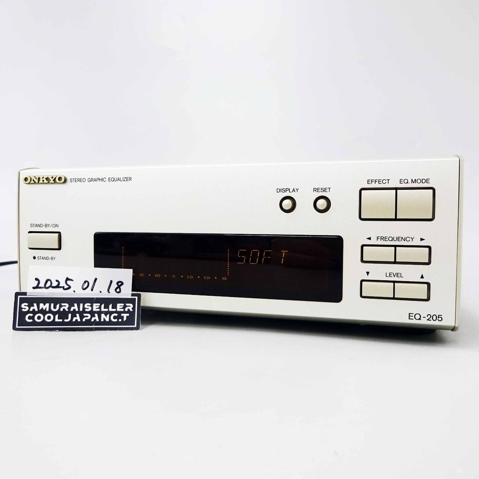 Onkyo EQ-205 Stereo Graphic Equalizer EQ Audio Deck Home Onkyo EQ-205 Stereo Graphic Equalizer EQ Audio Deck Home