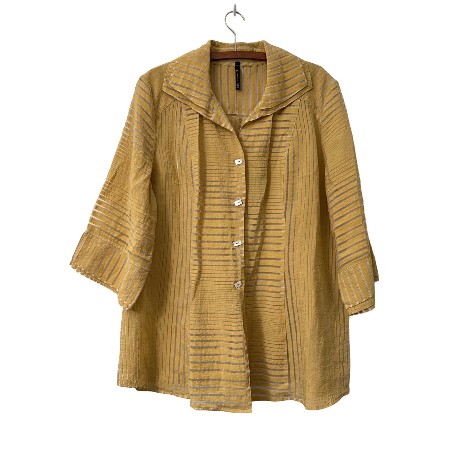 IC by Connie K Tan Sheer Stripe Bamboo Art Lagenlook