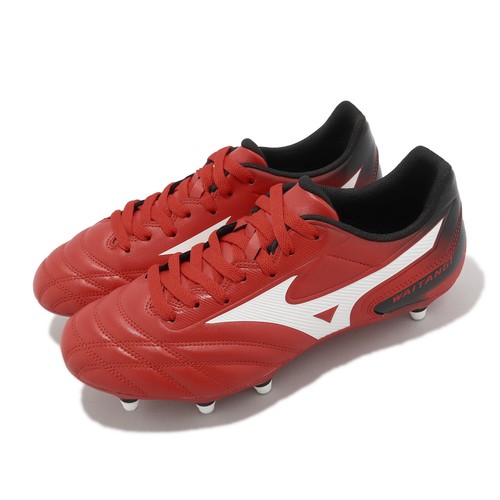 

Mizuno Waitangi II CL Super Wide Red White Мужские футбольные шипы для регби R1GA2001-01, Красный, Waitangi Ii Cl Super Wide