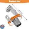 20 Pcs Female Guitar Jack 6.35mm/0.25 Inch Long Mono Input Jack Socket Input Jacks for Electric Guitar Bass