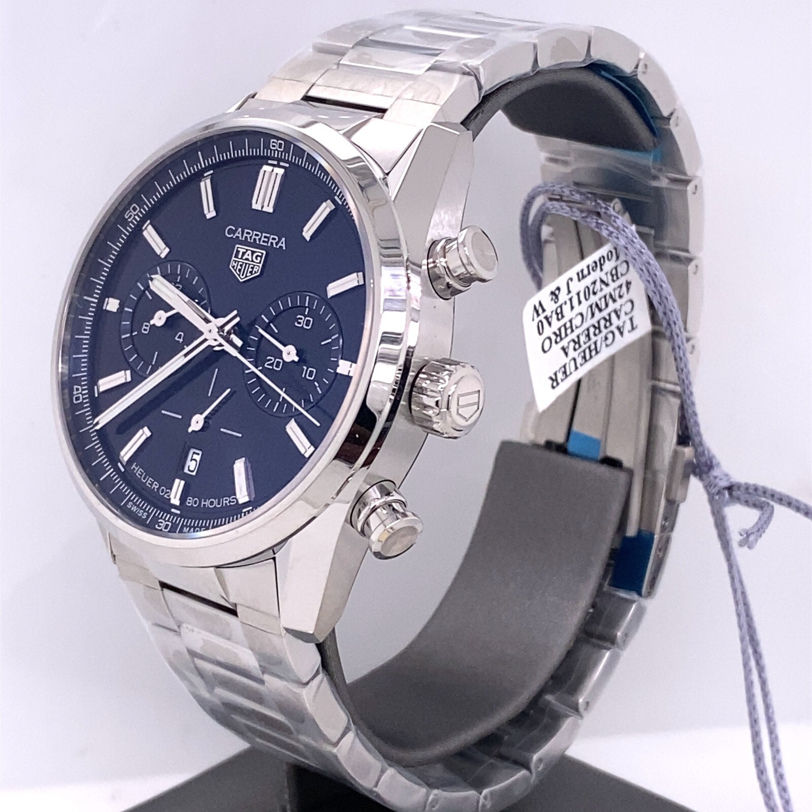 Pre-owned Tag Heuer Carrera Automatic Chronograph 42mm Watch, Cbn2011.ba0642