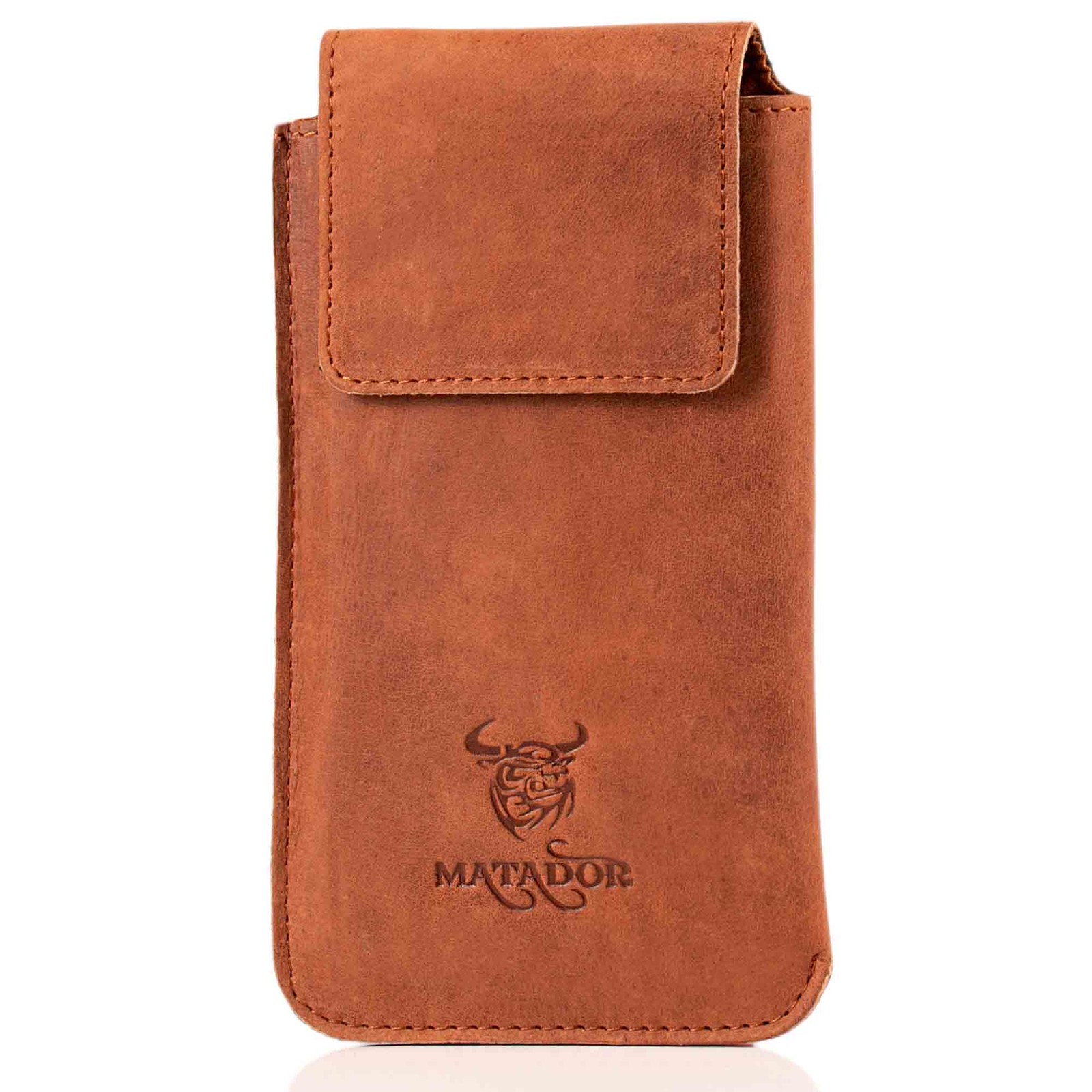 MATADOR iPhone 17 Pro Max 16 Pro Max Echt Leder Handytasche Gürteltasche Braun
