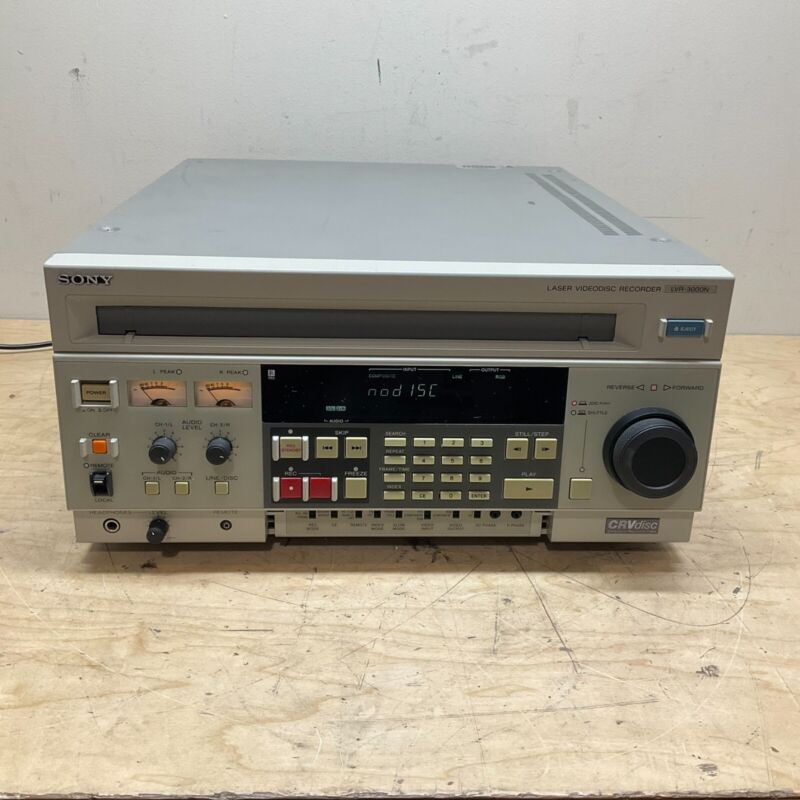 Sony Laser Videodisc Recorder LVR-3000N TESTED AND WORKING RARE Professional