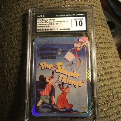 2023 Kakawow Hot Box Disney  The Simple Things  Blue Poster HDM-HB-17 CGC 10