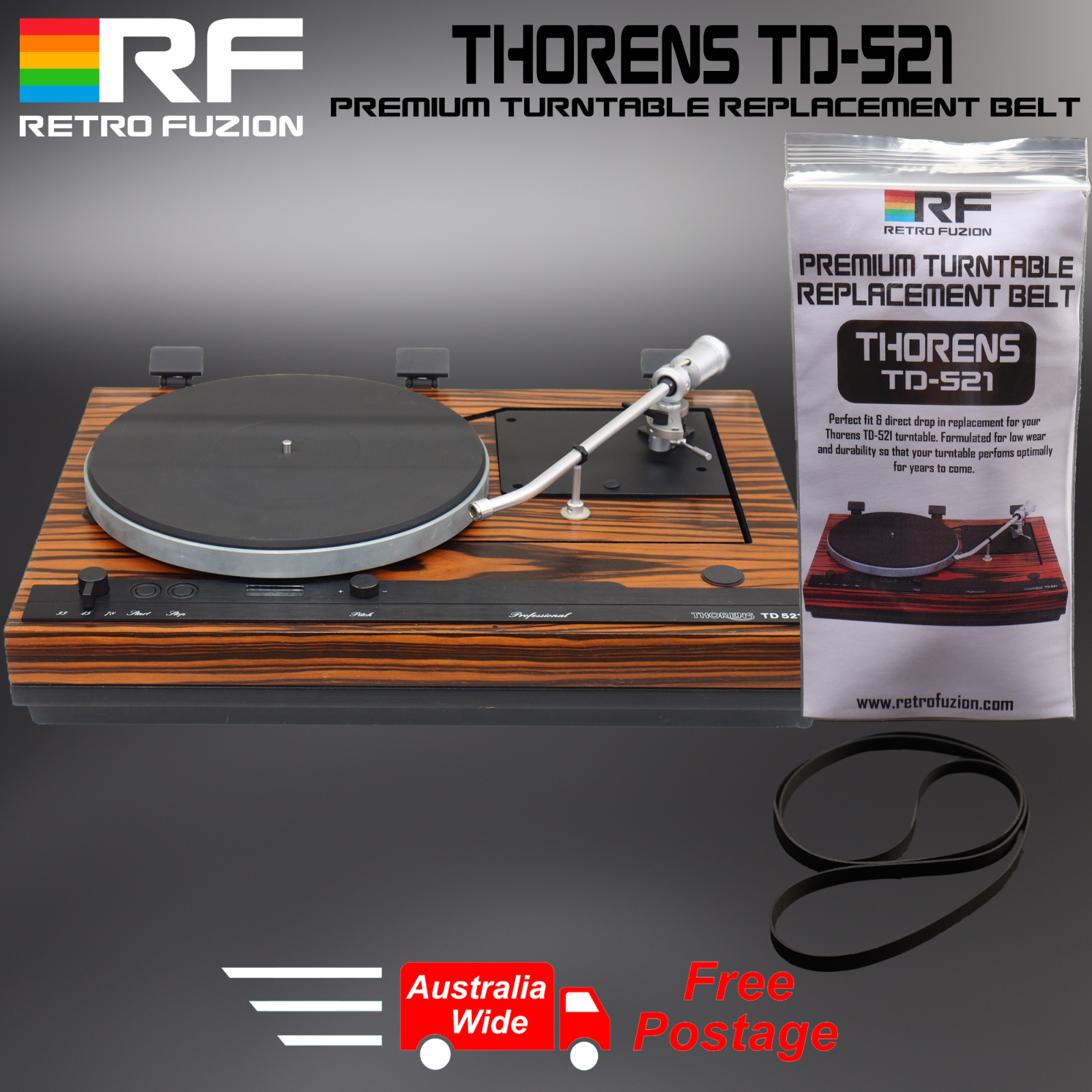 THORENS TD-521 Premium Turntable Replacement Belt - | eBay