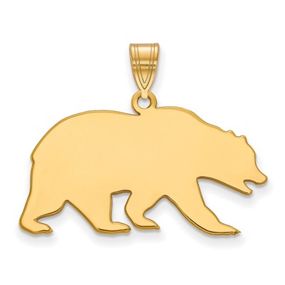 UC Berkeley California Golden Bears School Mascot Pendant Gold Plated Silver