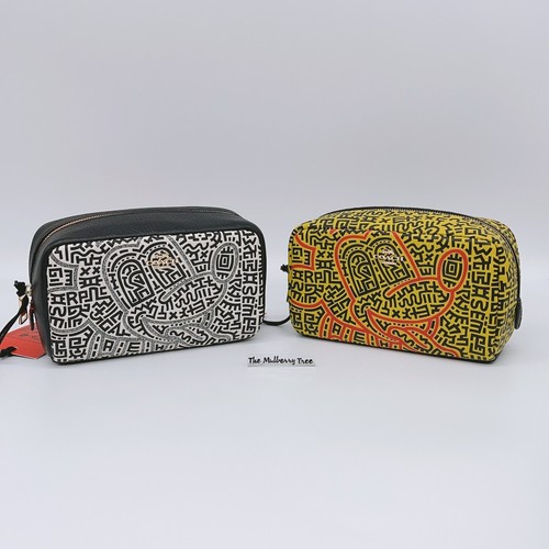 Coach Disney Mickey Mouse X Keith Haring Small Boxy Cosmetic Case
