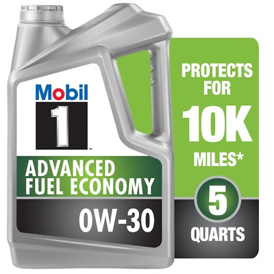 5 qt Mobil 1 Advanced Fuel Economy Full Synthetic Motor Oil 0W-30(1 Pack)