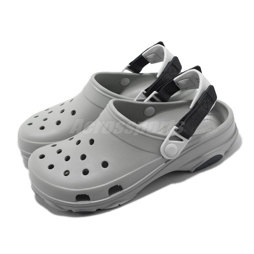 

Crocs Classic All Terrain Clog Светло-серые мужские сандалии унисекс без шнурков 206340-007, Серый, Classic All Terrain Clog
