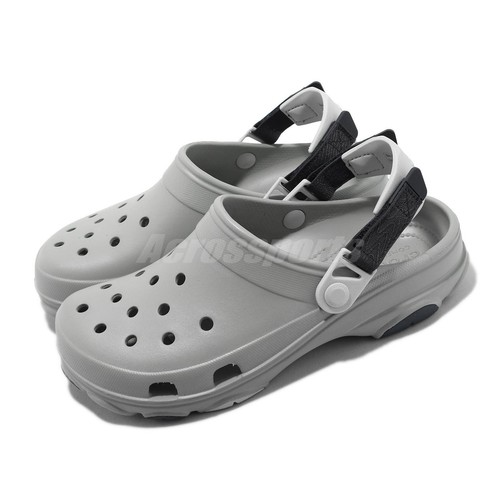 Crocs Classic All Terrain Clog Светло-серые мужские сандалии унисекс без шнурков 206340-007