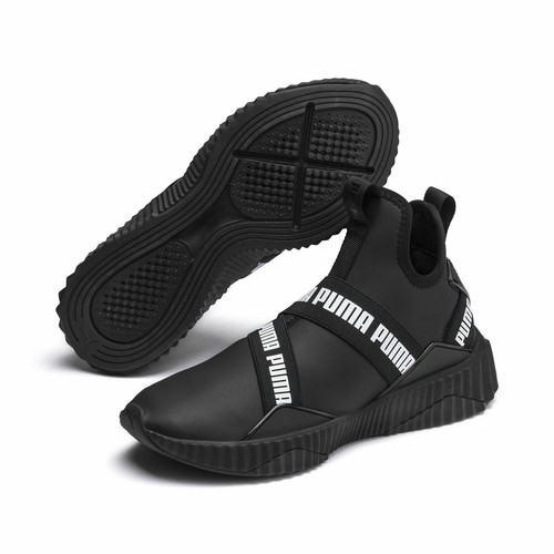 

[192845-01] Женские матовые кроссовки Puma Defy Mid — Б/У размер 7, Черный