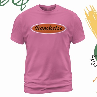Danelectro Logo T-shirt Made in USA Size S-5XL