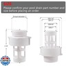 AQDD Pool Drain Connector 10184 Pool Drain Hose Adapter Suitable for Intex Round Swimming Pool Hose Drain (2 Pack)