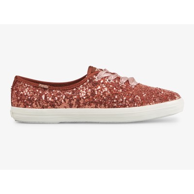 Keds Women Champion Sequins Celebration Sneaker Burnt Sienna 5 M Fashion