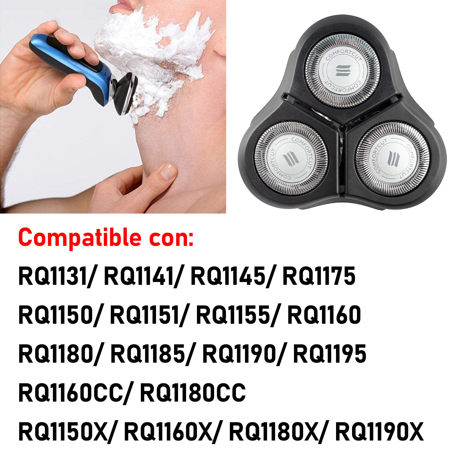 For Philips Norelco RQ11 1150X 1160X Shaver Razor Head Blade Cutter Replacement