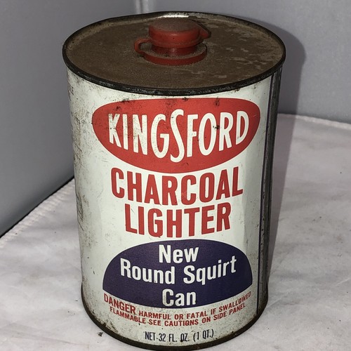 Vintage Kingsford Charcoal Lighter in New Round Squirt Can