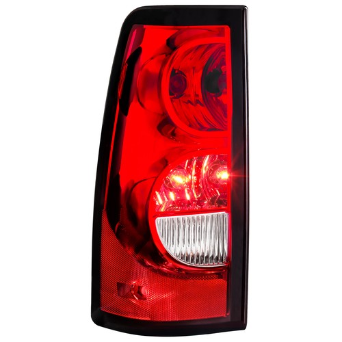 For 2003-2006 Chevy Silverado Black Housing Headlights & Red Tail Lights Set