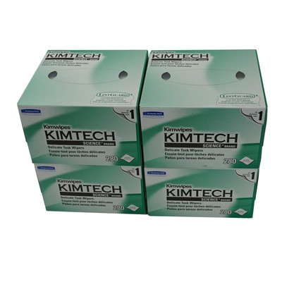 Kimtech Science KimWipes Delicate Task Wipers, 4.4 x 8.4 in. 1-ply, 280 Sheet...