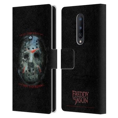 OFFICIAL FREDDY VS. JASON GRAPHICS LEATHER BOOK WALLET CASE FOR ONEPLUS PHONES