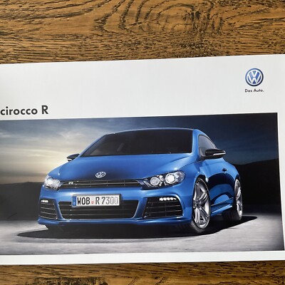 2012 VOLKSWAGEN VW SCIROCCO R AUSTRALIA PRESTIGE BROCHURE