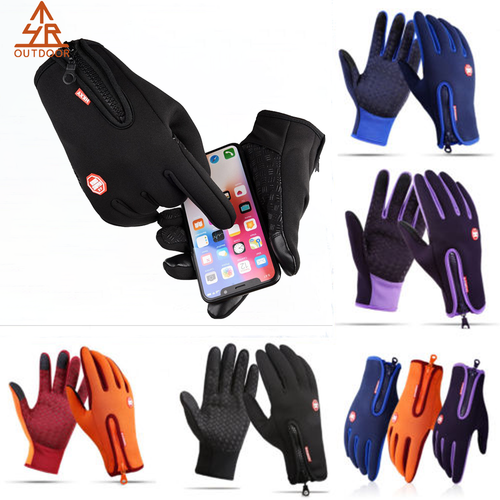 Herren Damen Warm Thermo Touchscreen Handschuhe Winter Wasserdicht Fahrrad DHL