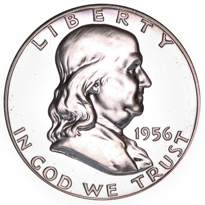 1956-1963 Franklin Proof Half Dollar Run 8 Coin Set 90% Silver US Coins