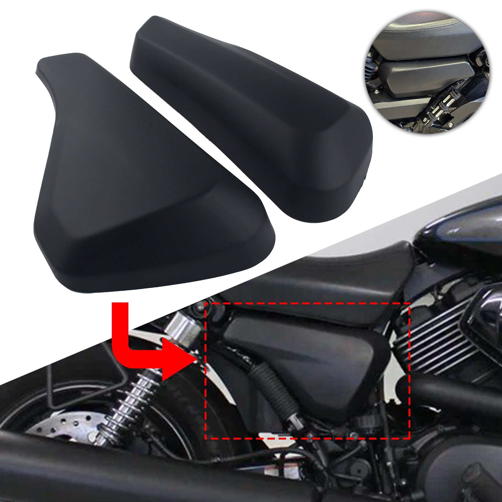 For Harley Street XG750 XG500 2014-2020 Left + Right Side Cover