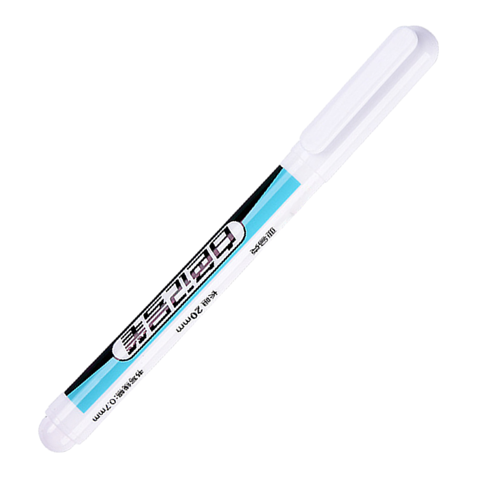 2pcs Mark Long Head White Marker Pen 20mm Deep Hole Long Mouth Marker Pen Pair