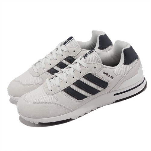 

adidas Run 80s Серый Черный Белый Мужская повседневная обувь для образа жизни Кроссовки GX4336, Grey, Run 80s