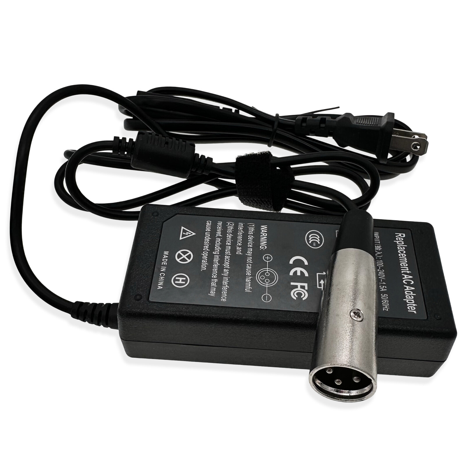 48W 24V 2A Electric Scooter Battery Charger For XLR AC adapter bike