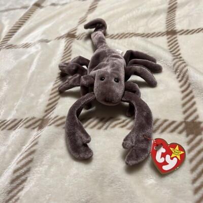 1997 Rare Retired TY Beanie Baby - STINGER the Scorpion (8 in) with tag errors