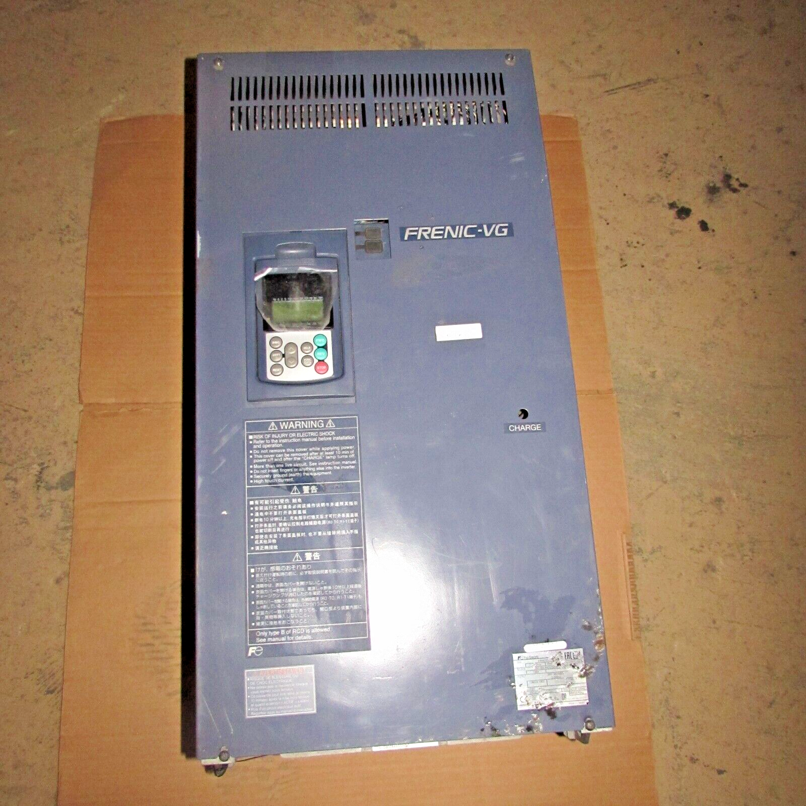 FUJI ELECTRIC FRENIC-VG, FRN75VG1S-4E, 75kW INVERTER, USED FUJI ELECTRIC FRENIC-VG, FRN75VG1S-4E, 75kW INVERTER, USED