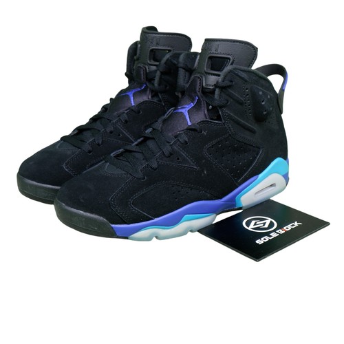 靴 NIKE AIR JORDAN 6 BLACK/UNIVERSITY BLUE Air Jordan 6 Black/University Blue - YouTube
